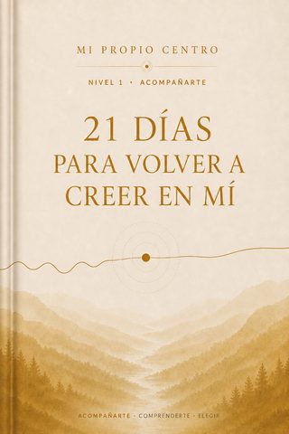 Tapa de 21 Días para Volver a Creer en Mí